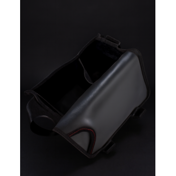 Torba Górnicza Wodoodporna MOCNA Prostokąt Czarna z podwójnym koszem zewnętrznym na butelki 1,5l.