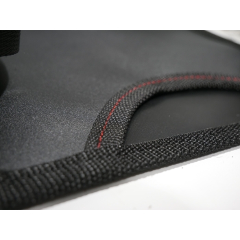 Torba Górnicza Wodoodporna MOCNA Prostokąt Czarna z koszem zewnętrznym na butelkę 1,5l.